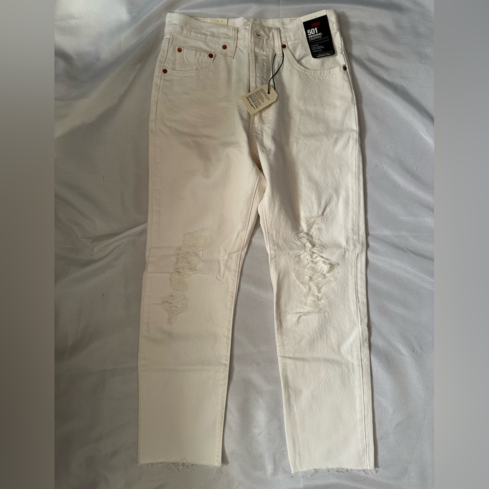 NWT Levi’s 501 Cropped Skinny Jeans 28 x 28